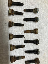 Load image into Gallery viewer, 62 63 64 65 66 67 Nova Chevy II Door Hinge to Body Bolt Set (Original) 1962 1963 1964 1965 1966 1967