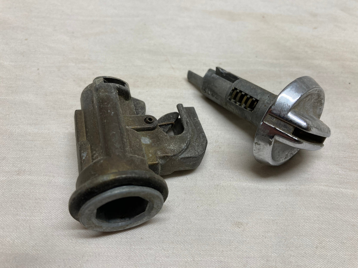 69 Chevelle Glove Box Lock Cylinder and Housing Assembly (Original) El