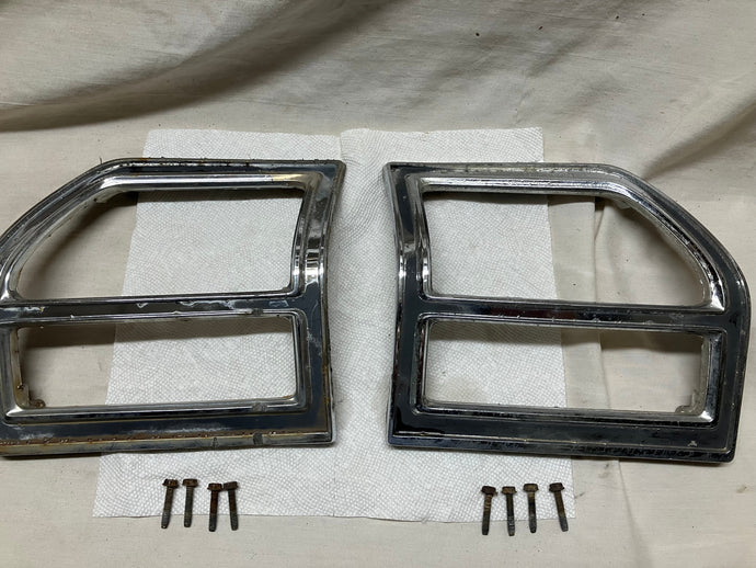 69 Chevelle SS Taillight Bezels Pair Original Chevelle Malibu 1969