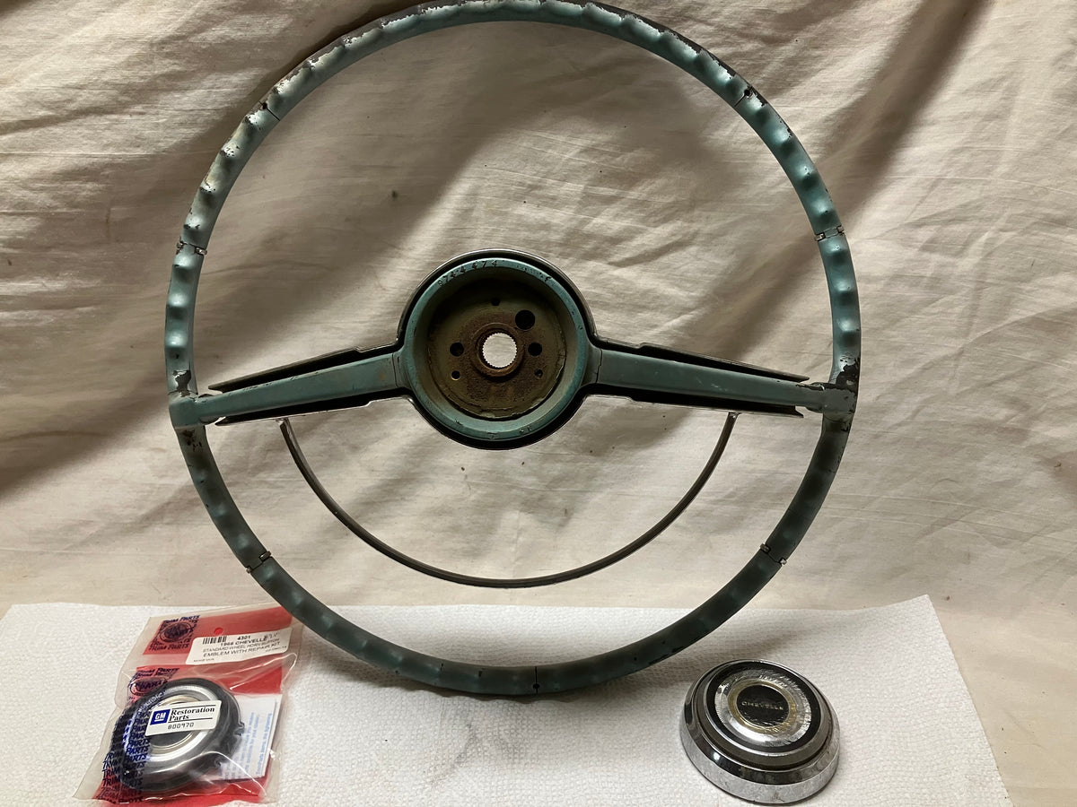 66 Chevelle Steering Wheel (Original) Malibu and El Camino 1966 ...