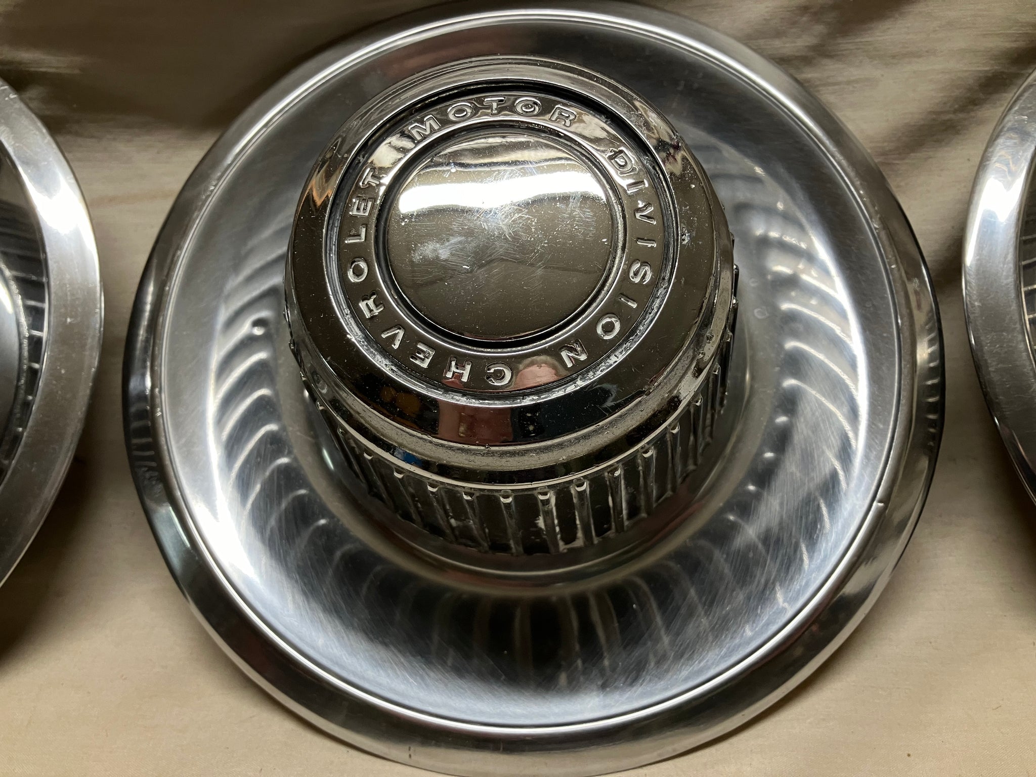 Set Of 4 Bow Tie Center Caps For 15x7 Steel Wheels - Fits 70-74 Z28 & 70-72 SS Chevelle #9350