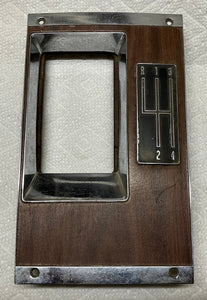 68 Camaro 4 Speed Console Shifter Plate Walnut (Original) SS Z28 RS 1968