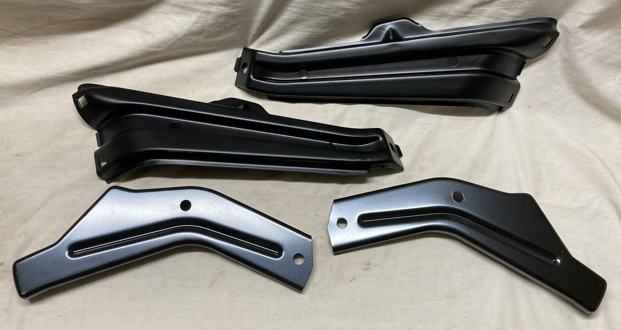 62 63 64 65 Chevy II Nova Front Bumper Brackets (4 Piece) Inner/Outer ...