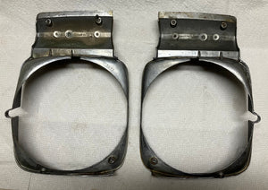 68 69 70 71 72 Nova Headlight Bezels Pair LH/RH 3949789 3949790 (Original) SS 1968 1969 1970 1971 1972