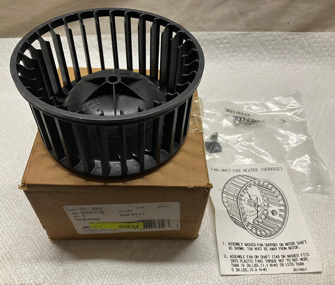 NOS Heater Blower Fan Kit # 3905776 Chevelle Impala Nova