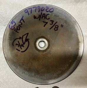 65 Bonneville Power Steering Pump Pulley with A/C 9779020 Original Catalina Grand Prix 1965