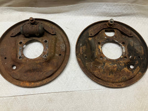 62 63 Chevy II Nova Rear Axle Backing Plates Original 1962 1963