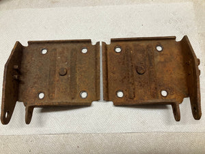 62 63 Chevy II Nova Rear Axle Backing Plates Original 1962 1963