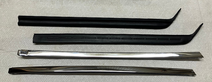 67 68 69 Camaro Quarter Window Sash ( Pair ) with Installation Rubber Channel Inserts and Seals 1967 1968 1969 SS Super Sport Z28 RS Rally Sport Firebird Trans Am