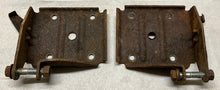 Load image into Gallery viewer, 62 63 64 65 66 67 Chevy II Nova Rear Spring Plates with Cable Brackets Original 1962 1963 1964 1965 1966 1967
