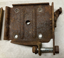 Load image into Gallery viewer, 62 63 64 65 66 67 Chevy II Nova Rear Spring Plates with Cable Brackets Original 1962 1963 1964 1965 1966 1967
