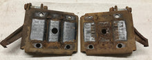 Load image into Gallery viewer, 62 63 64 65 66 67 Chevy II Nova Rear Spring Plates with Cable Brackets Original 1962 1963 1964 1965 1966 1967