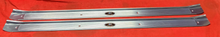 Load image into Gallery viewer, 68 69 70 71 72 Chevelle Door Seal Plates with Body By Fisher Rivoted Emblem SS 1968 1969 1970 1971 1972