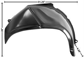 66 67 Chevy II Nova Rear Outer Wheelhouse Right Hand (Except Wagon) 1966 1967