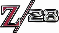 Fender Emblem -"Z/28" - LH or RH (Sold Each) - 68 Camaro