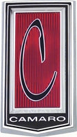 Header Panel Emblem -"C" Script - 71-73 Camaro
