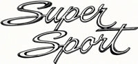 Quarter Panel Emblem - "Super Sport" - LH or RH (Sold Each) - 66-67 Chevy II Nova (Super Sport)