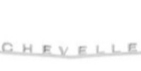66 Chevelle Malibu Rear Trunk Emblem - "CHEVELLE"
