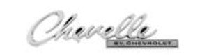 69 Chevelle Malibu Trunk Emblem - "Chevelle BY CHEVROLET" 1969