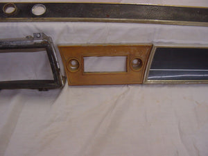 1966 Chevelle El Camino Malibu Dash Plastic Set Speedometer Radio Glove Box Bezel - Sundellauto Specialties