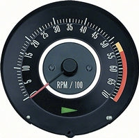 Tachometer - 5500 Redline (350 or 396/325HP) - 67 Camaro