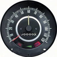 Speedometer - 120 MPH with Speed Warning - 67 Camaro Firebird