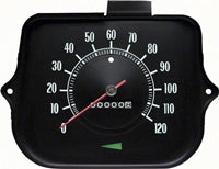 Speedometer - 120 MPH without Speed Warning - 68 Chevelle El Camino