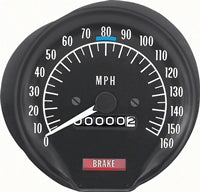 Speedometer - 160 MPH without Seat Belt Warning - 70-74 Firebird