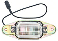 License Plate Lamp Assembly - Except Step Bumper - 67-86 Chevy GMC C/K Fleetside Pickup  Suburban; 69-86 Chevy GMC C/K Blazer Jimmy; 87-91 Chevy GMC R/V Fleetside Pickup Suburban Blazer Jimmy