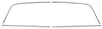 Back Glass Molding Set - 64-67 El Camino
