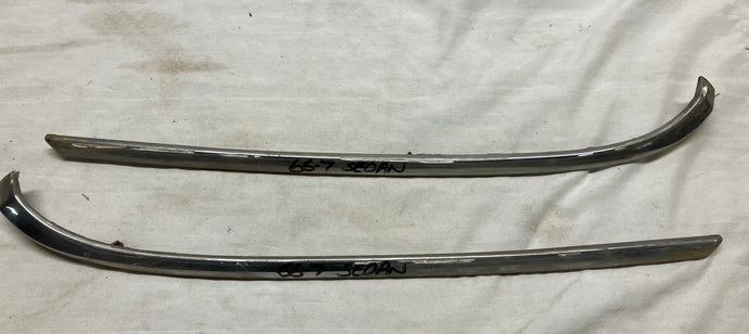 66 67 Chevelle 4 door Sedan Vinyl Top Moldings Originals