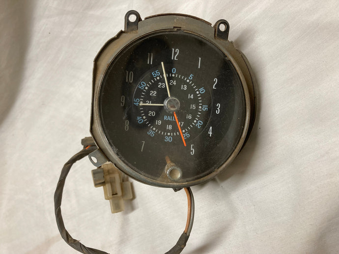 69 GTO LeMans Rally Clock with Harness (Original) 1969