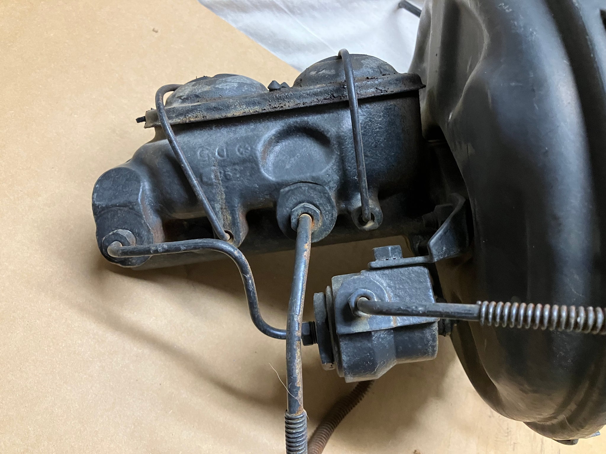 69 Chevelle Master Cylinder and Booster with Disc Brakes (Original) SS