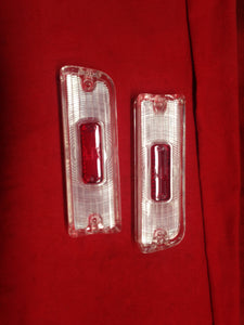 Back-Up Light Lens with Red Reflector Pair 64 Chevelle