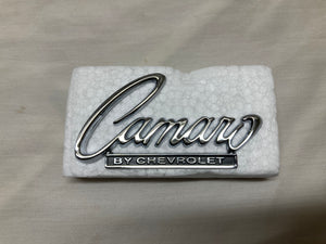 68 69 Camaro Header Panel or Trunk Lid Emblem (Sold Each) "Camaro by Chevrolet" 1968 1969 SS Super Sport RS Rally Sport Z28