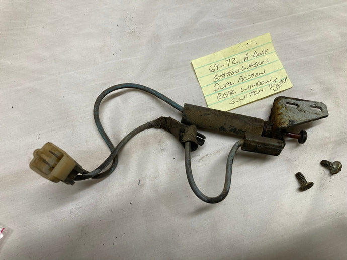 69 70 71 72 A Body stationwagons dual action tailgate safety switch. (Original)  Chevelle, Cutlass, Lemans, Skylark 1969 1970 1971 1972