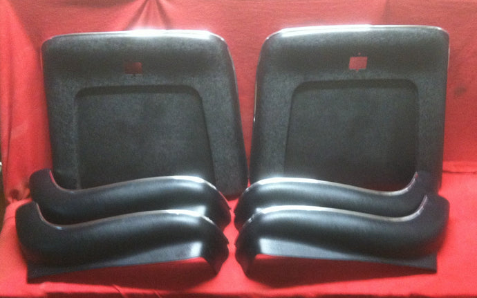 69 70 71 72 Chevelle Bucket Seat Plastic Kit (Black) GM A Body El Camino GTO Tempest Cutlass 442 Skylark GS 1969 1970 1971 1972 SS Super Sport