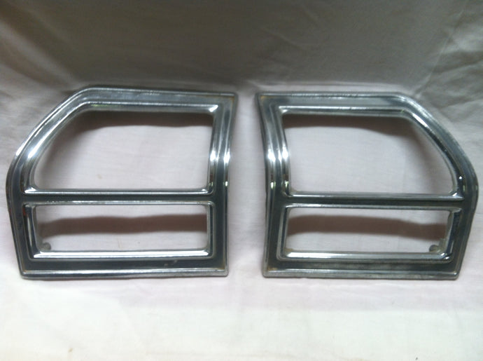 69 Chevelle SS Taillight Bezels Pair Original Chevelle Malibu 1969