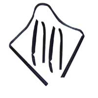 Convertible Top Weatherstrips - 5 Piece Set - 64-65 GM A-Body