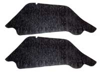 Inner Fender A-Arm Dust Shields -  LH/RH Pair with Staples - 68-72 Skylark