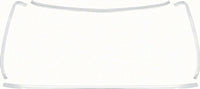Back Glass Molding Set - Polished Aluminum - 75-81 Camaro Firebird