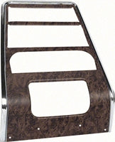 Center Dash Panel - Burlwood, for models with A/C - 68 Firebird