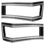 Tailight Bezels  68 Chevelle Malibu and Super Sport Pair