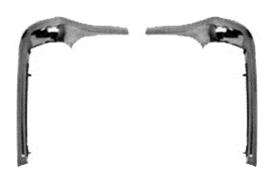 68 69 70 71 72 Nova Eyebrow Molding LH/RH Pair 1968 1969 1970 1971 1972