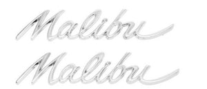 Quarter Panel Emblem Pair - "MALIBU" - 64 Chevelle Malibu
