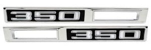 69 Chevelle Malibu Side Marker Bezels - Front - "350" - LH / RH Pair