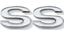 69 - 70 Chevelle Super Sport Fender Emblem - "SS" - LH / RH Set 68 69 70